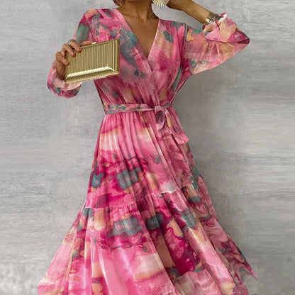 Elegant Floral Handmade Dress