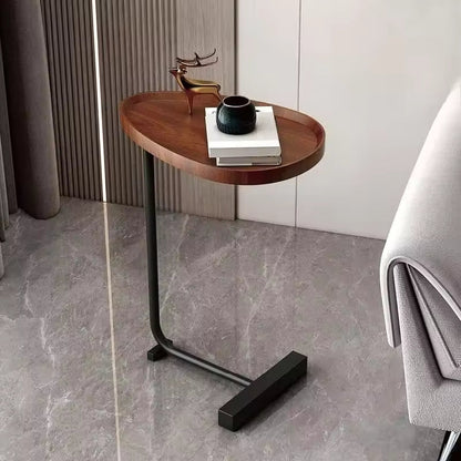 Nirethia – C-förmiger rollbarer Beistelltisch für Sofa und Bett – Perfekte Verbindung für jeden Raum - Roborro