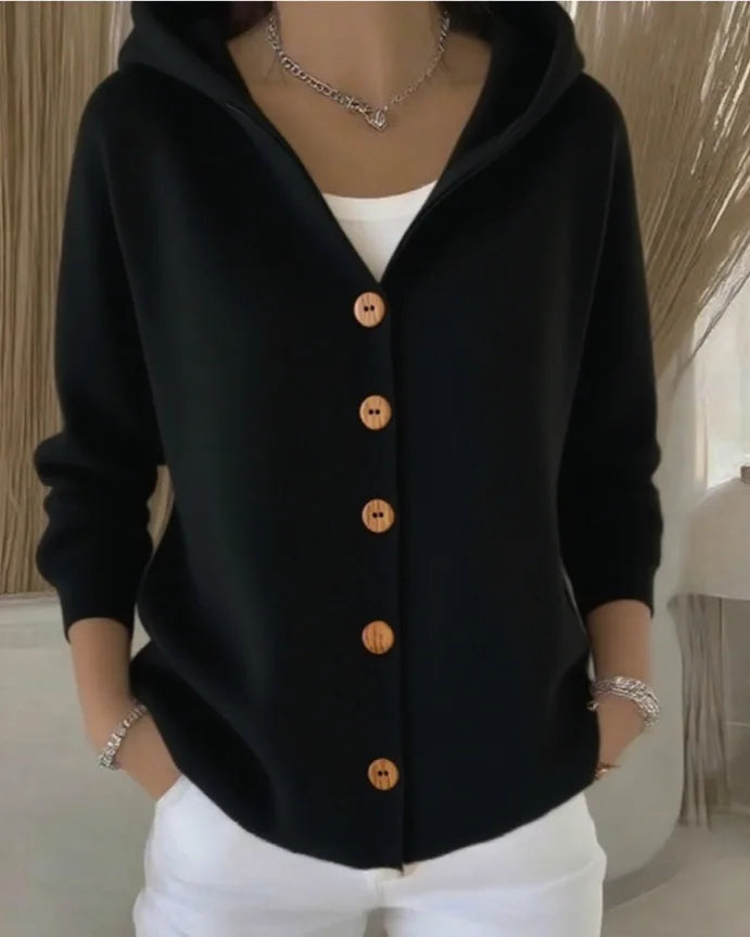 Áine Light Knit Hooded Cardigan