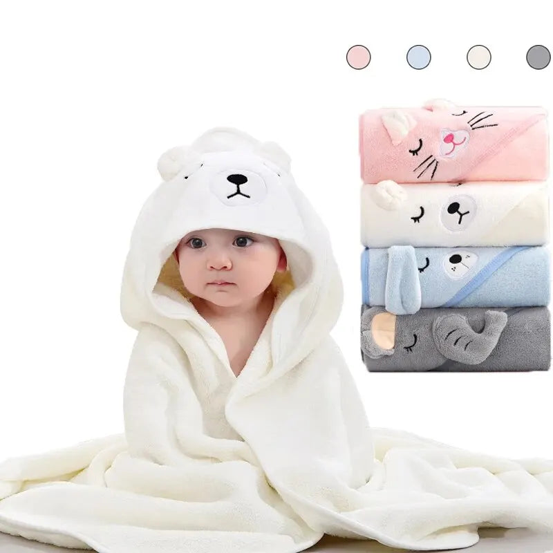 Zachte Baby Badcape™ – Met Capuchon & Schattig Design