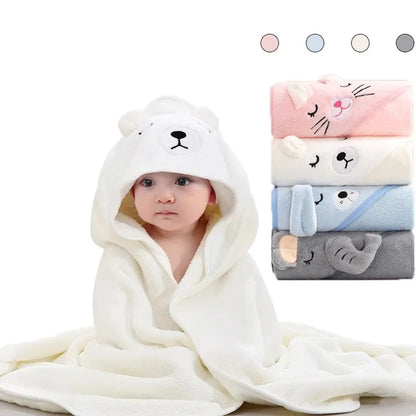 Zachte Baby Badcape™ – Met Capuchon & Schattig Design