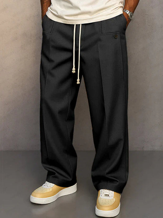 Didier - Smart trousers with adjustable drawstring