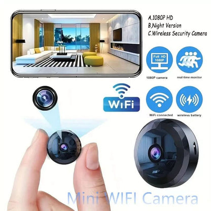 Beveiligingscamera Klein – Magnetische Klein-WLAN-Camera 1080P HD Voor Discrete Bewaking