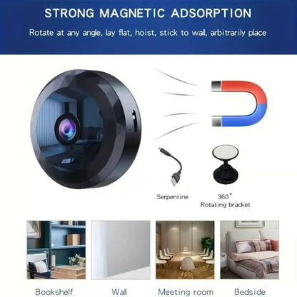 Beveiligingscamera Klein – Magnetische Klein-WLAN-Camera 1080P HD Voor Discrete Bewaking