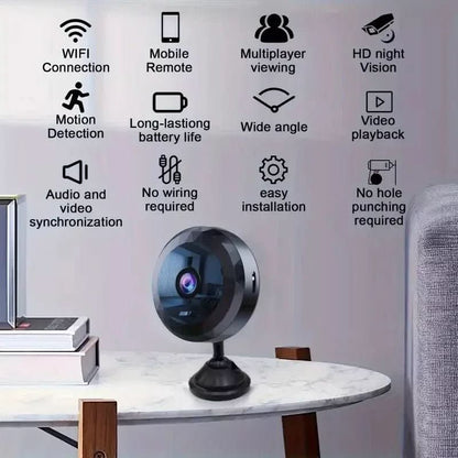 Beveiligingscamera Klein – Magnetische Klein-WLAN-Camera 1080P HD Voor Discrete Bewaking