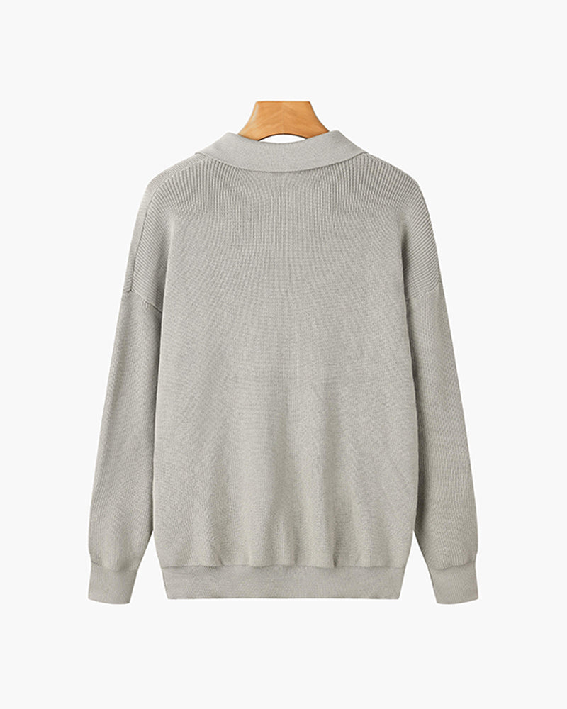 RASON Sweater med lynlås