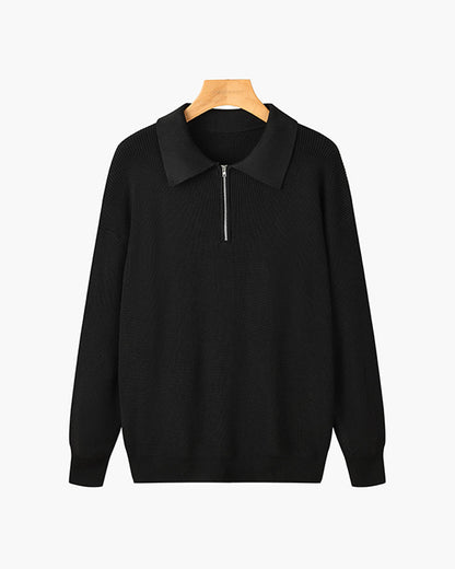 RASON Sweater med lynlås