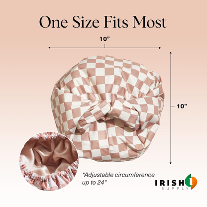 SILKLOCK Waterproof Satin Shower Cap
