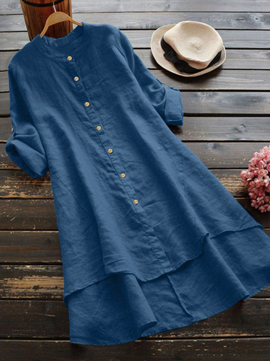 Haleena – Lässiges Hemd Kleid Aus Leinen