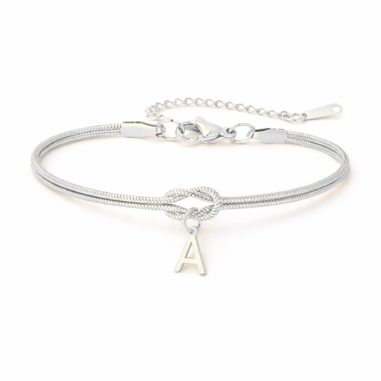 Eternal Knot Letter Bracelet