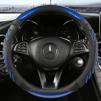 ROADGRIP – Premium steering wheel cover made of honeycomb leather, non-slip & ergonomic Vestragear