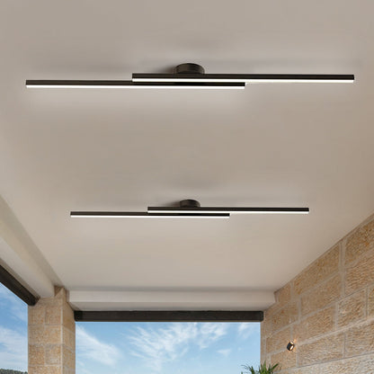 SUENTA Moderne Aluminium Halbbündige Langstreifen LED Deckenleuchte