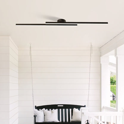 SUENTA Moderne Aluminium Halbbündige Langstreifen LED Deckenleuchte