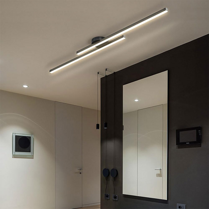 SUENTA Moderne Aluminium Halbbündige Langstreifen LED Deckenleuchte