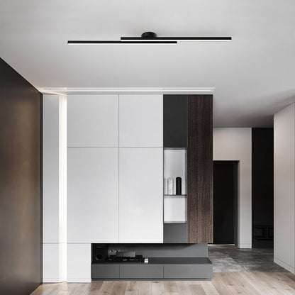 SUENTA Moderne Aluminium Halbbündige Langstreifen LED Deckenleuchte