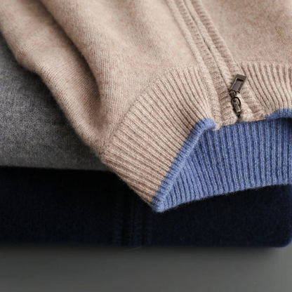 Cardigan classique en laine pour hommes