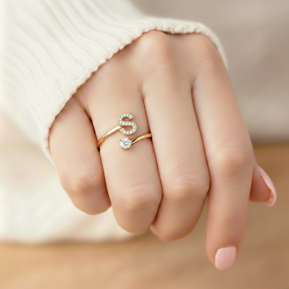 BAGUE AJUSTABLE SIGNATURE AVEC INITIALES