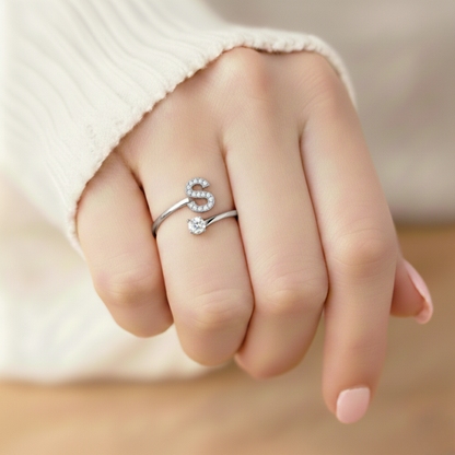 BAGUE AJUSTABLE SIGNATURE AVEC INITIALES