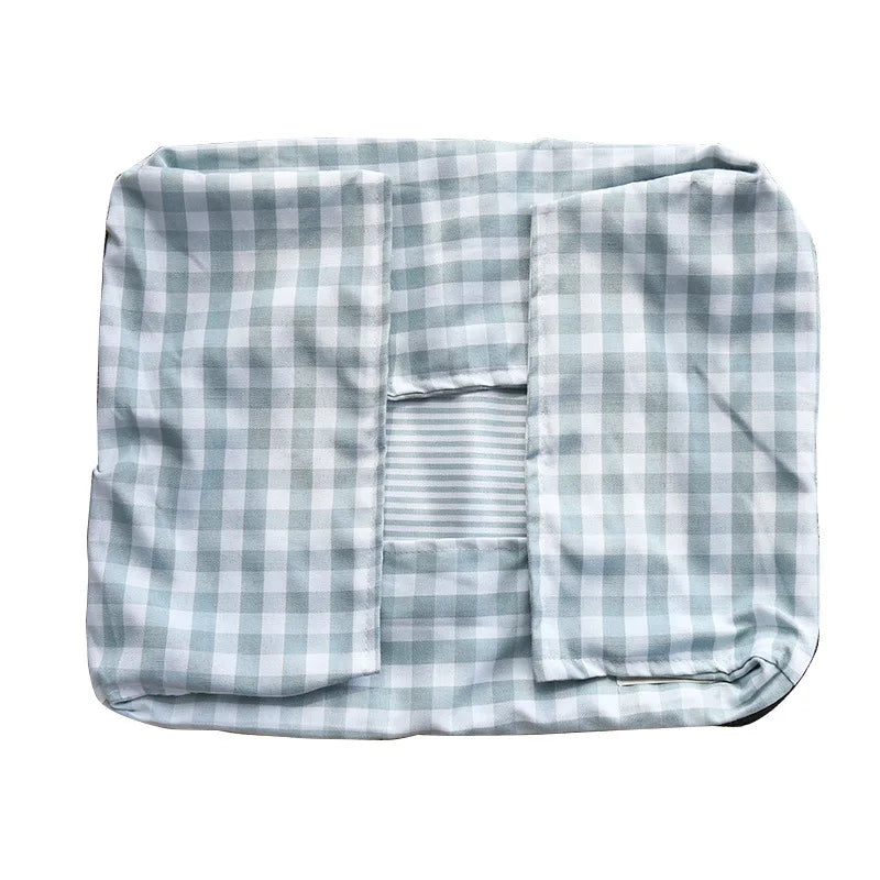 CloudBed Cotton Pet Sofa Bed – Breathable Striped Dog Bed for Small to Medium Pets