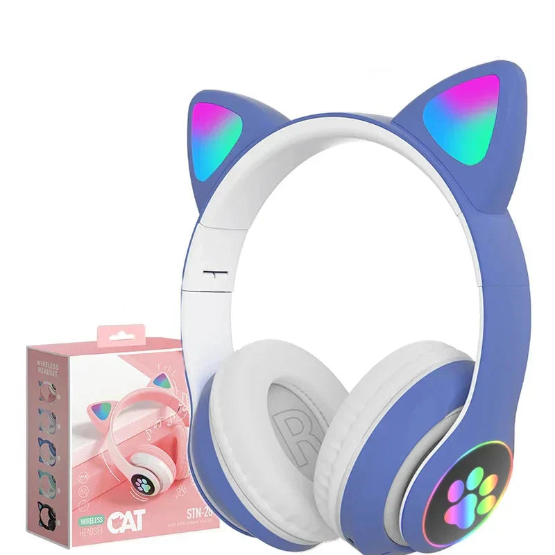 Felino hovedtelefoner til børn – foldbar Bluetooth-hovedtelefon med LED-elementer