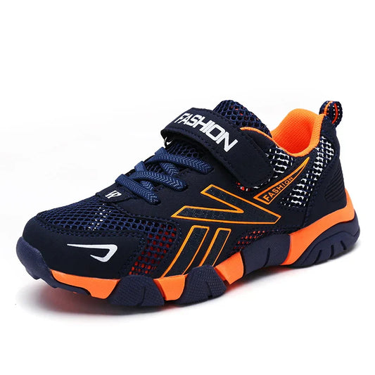 Averon børnesneakers med mesh-overdel og velcrolukning