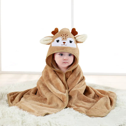 Zachte Baby Badcape™ – Met Capuchon & Schattig Design