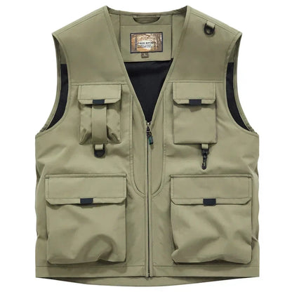 Mason | Multi Pocket Zip Front Utility Vest
