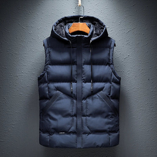 Bodywarmer Vest Heren Capuchon Gewatteerde