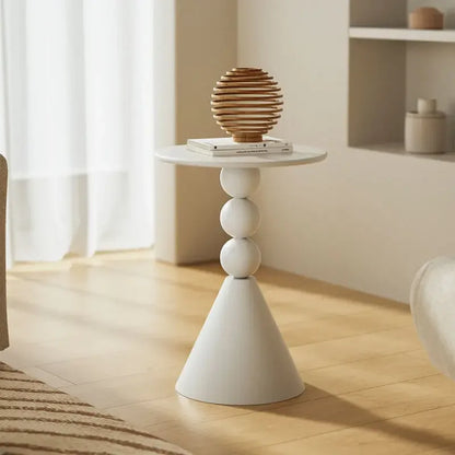 Norvellan - Minimalistische Witte Bijzettafel Scandinavische Stijl