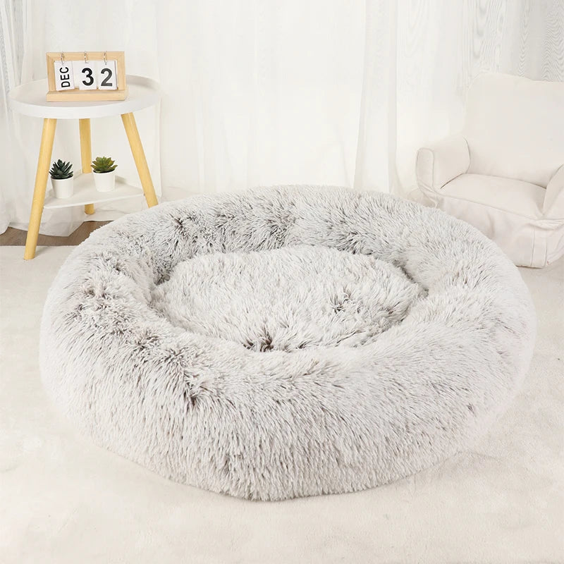 Hundebett | Plüsch | Anti-Stress | Waschbarer Bezug | 3 Größen