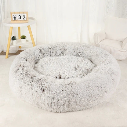Hundebett | Plüsch | Anti-Stress | Waschbarer Bezug | 3 Größen