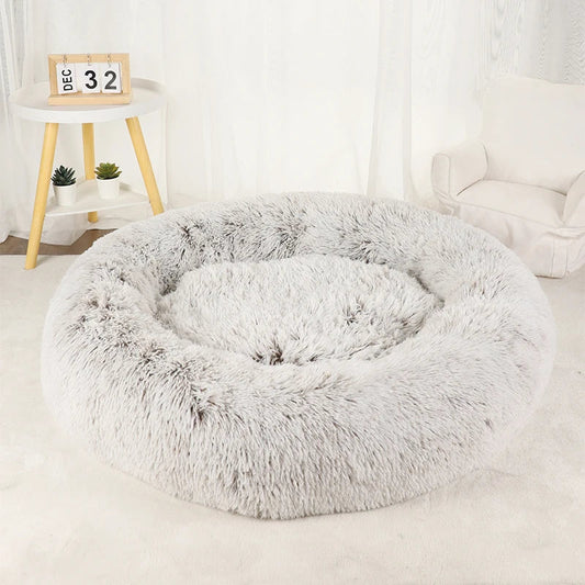 Hundebett | Plüsch | Anti-Stress | Waschbarer Bezug | 3 Größen