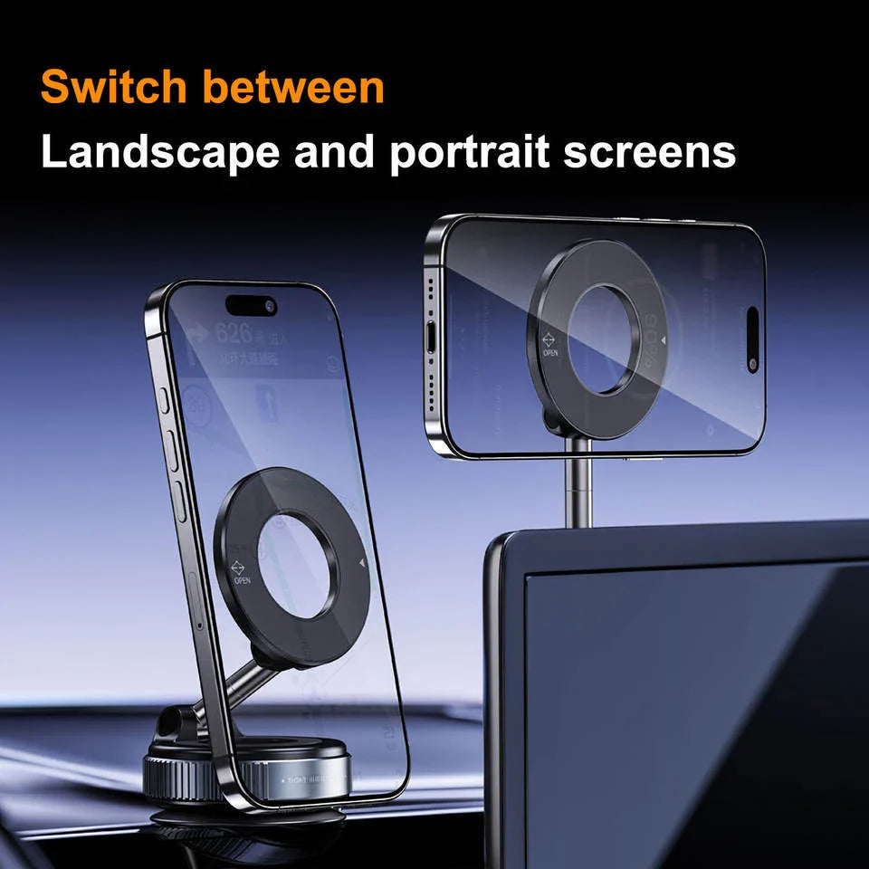 TelGrip™ Pro – Supporto Magnetico Pieghevole per Telefono con Rotazione a 360°
