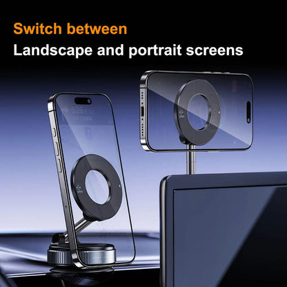 TelGrip™ Pro – Supporto Magnetico Pieghevole per Telefono con Rotazione a 360°