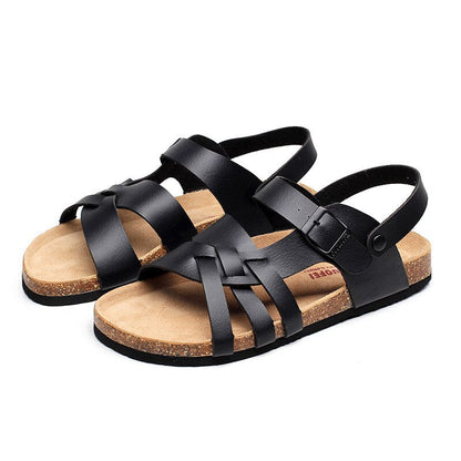 Sandales Femme Kim – Sandales en Cuir avec Semelle Confortable & Design Intemporel pour Tous les Jours