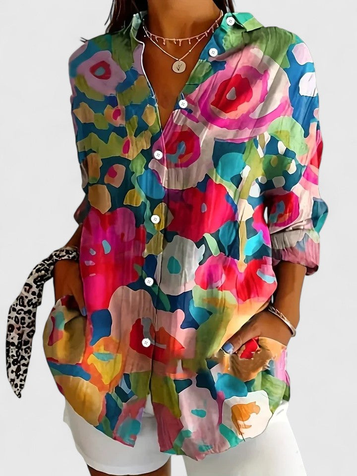 TCF Silk Blouse Tailored Lightweight Elegant