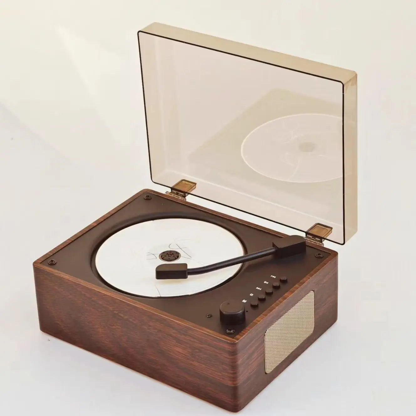 Retro CD-speler Bluetooth 5.1 Draagbaar Hout USB AUX Woonkamer Slaapkamer Muziekspeler Oplaadbaar Afstandsbediening Vintage | Restfield