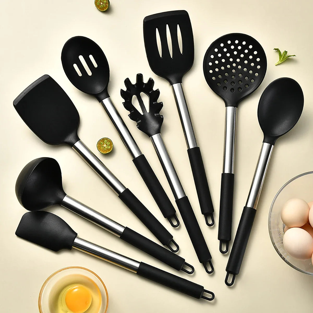 Silikon-Küchenutensilien-Set – Hitzebeständig & Kratzfrei