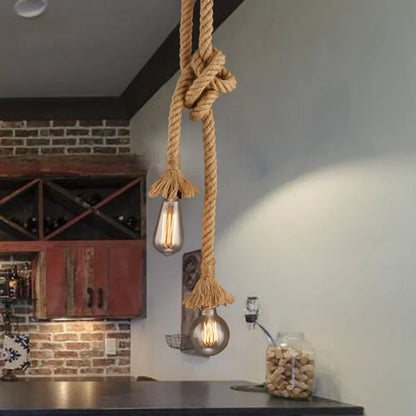 Touw Hanglamp E27 Vintage Industrieel Enkel Dubbel 0.5M-4M | Restfield