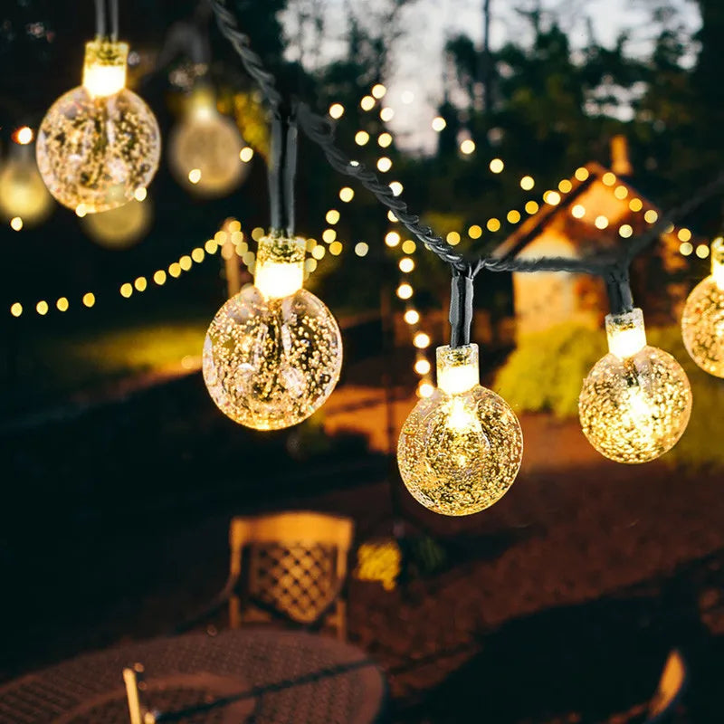 Outdoor Solar Twinkle String Lights 30 ft Soft Glow Garden Patio Yard Decorative | Thomler