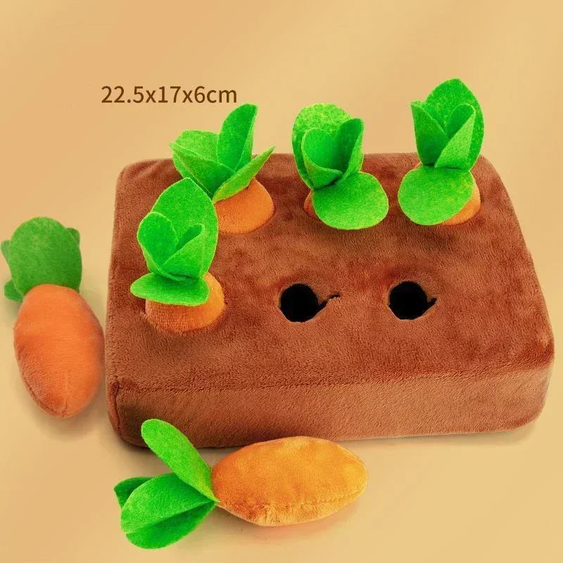 SnuffelTuin – Pluche Wortelbed Snuffelmat voor Honden