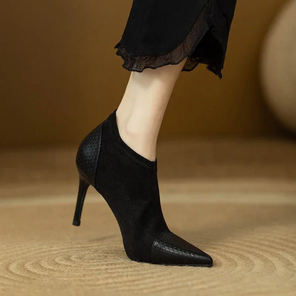 Tacones de Cuero Genuino Veronica