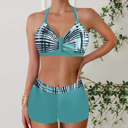 Ensemble bikini avec haut structuré et bas échancré pour femmes