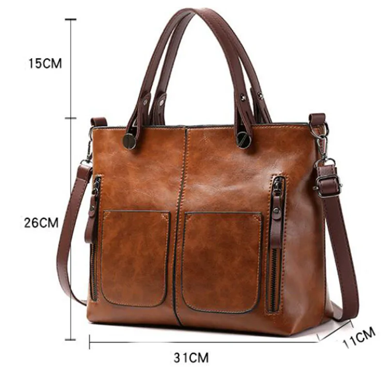 Women's Genuine Leather Shoulder Bag Tote Handbag