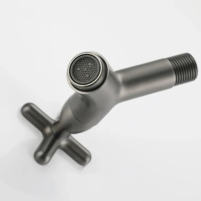 Ottone Flow | Luxe Messing Wandkraan – Modern Design – Koud Water – G1/2" Aansluiting