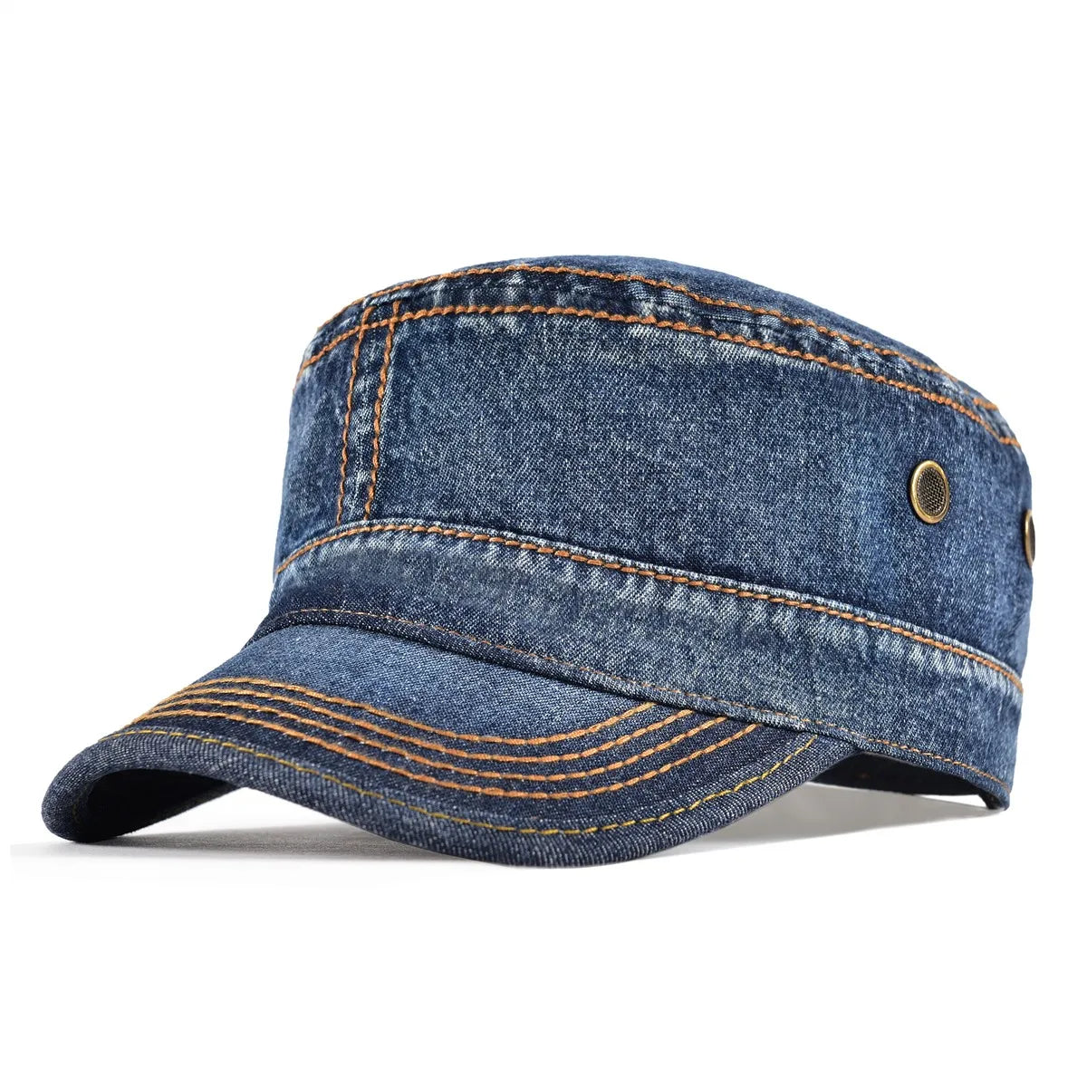 Casquette militaire pour homme en coton résistant – style vintage ajustable et intemporel