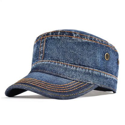 Casquette militaire pour homme en coton résistant – style vintage ajustable et intemporel