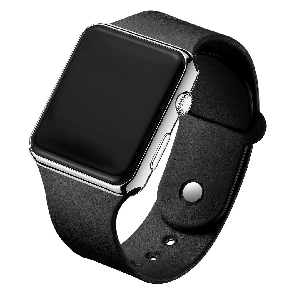 LumoTrack LED digital armbåndsur med silikonerem