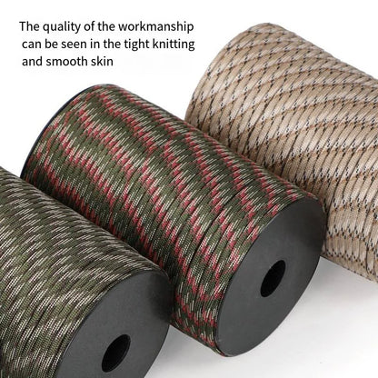 100m Norvo Survival Paracord – 9-Kern Militaire 550 Paracord Touw voor Outdoor & Handwerk Vestragear