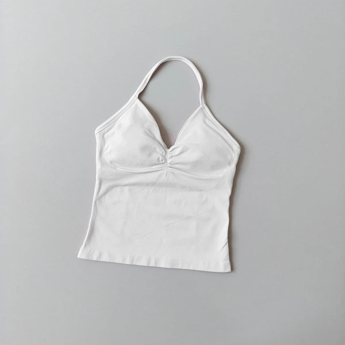 NO LOGO Women's Longline Strappy Backless Gym Top Scrunch Workout Open Back Bra Tank Top for Running Yoga Shirt